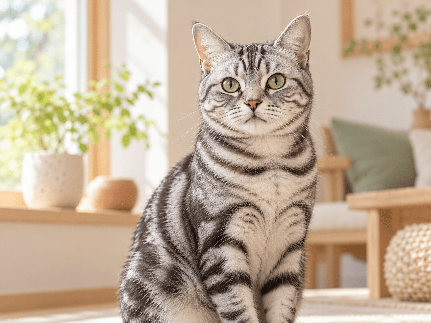 丈夫な体つきと親しみやすさが魅力、american-shorthairの猫