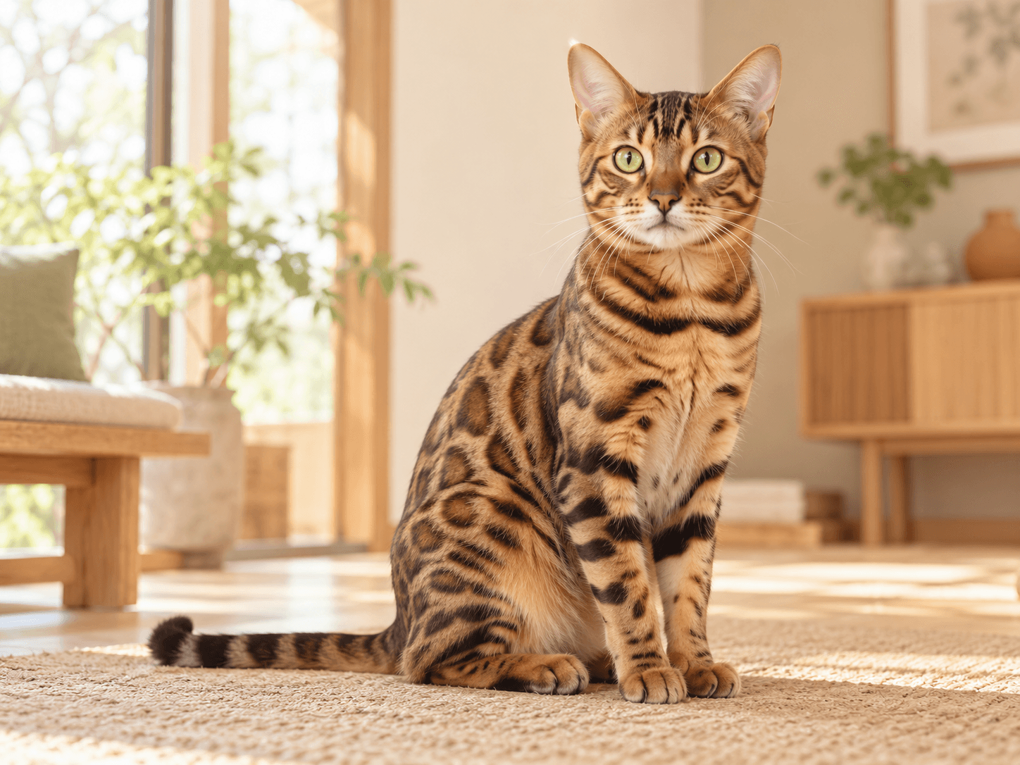 野性味ある模様と高い運動能力が特徴、bengalの猫