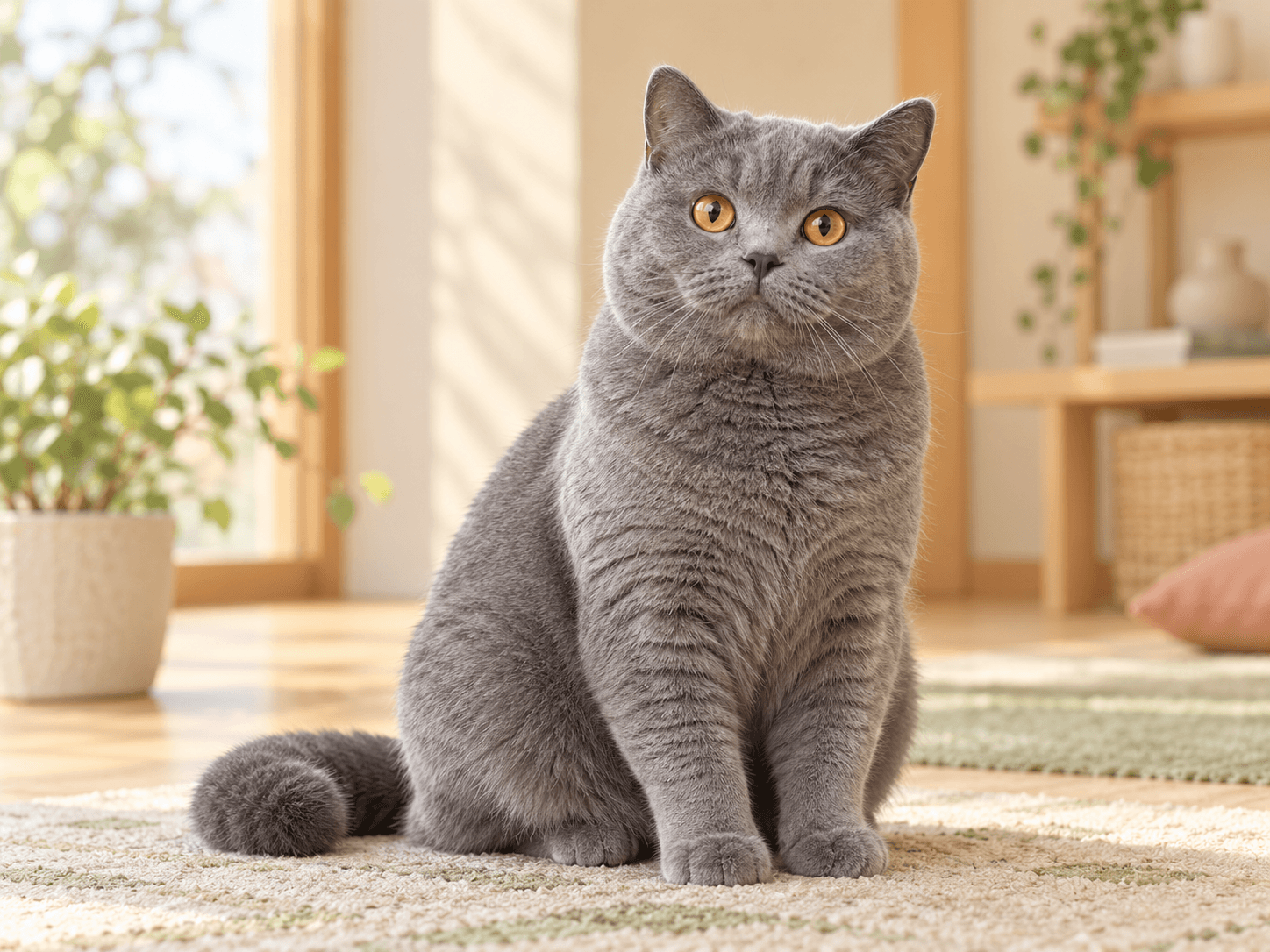 落ち着いた性格と密な被毛が特徴、british-shorthairの猫