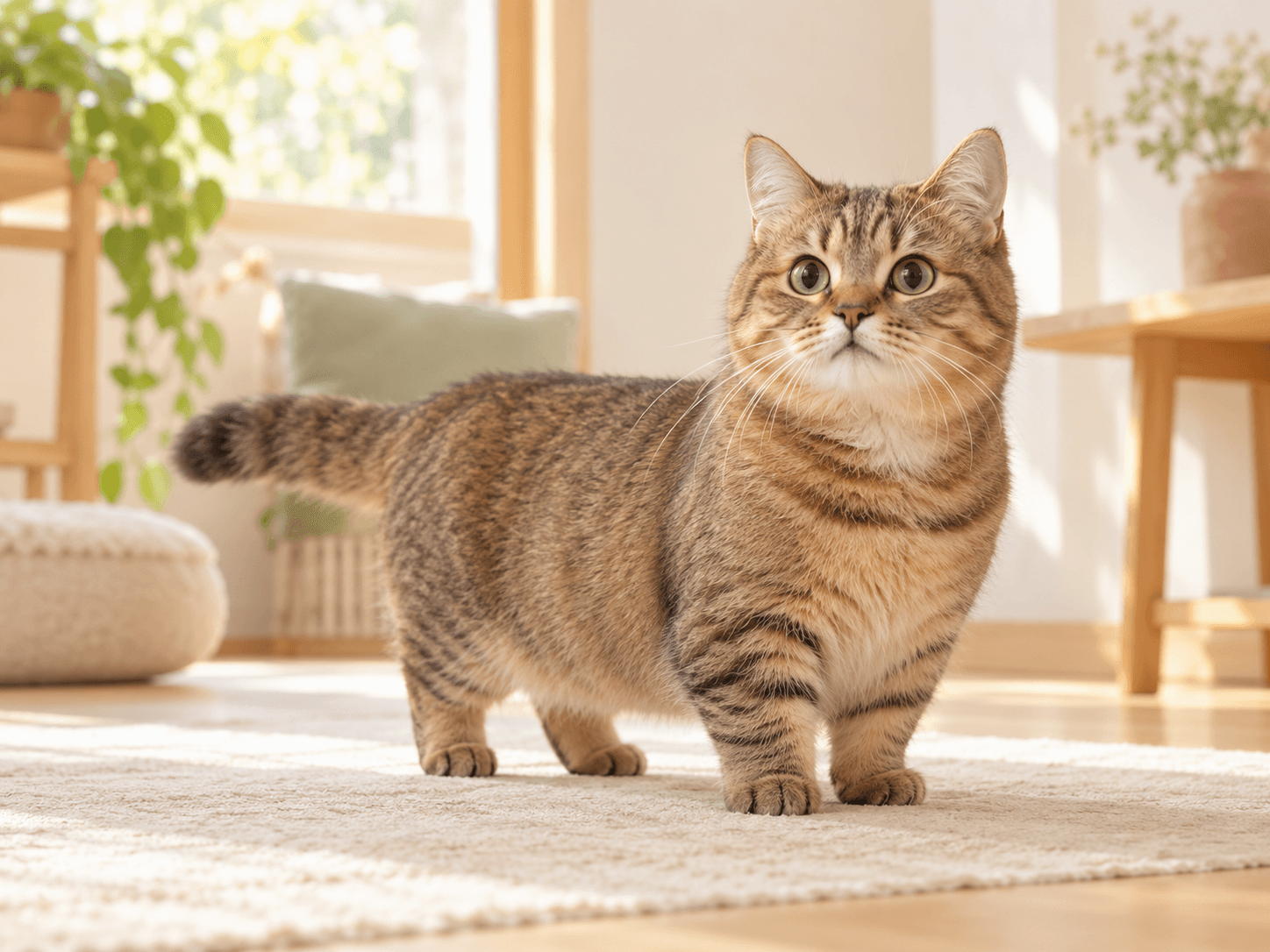 好奇心旺盛で遊び好き、munchkinの猫