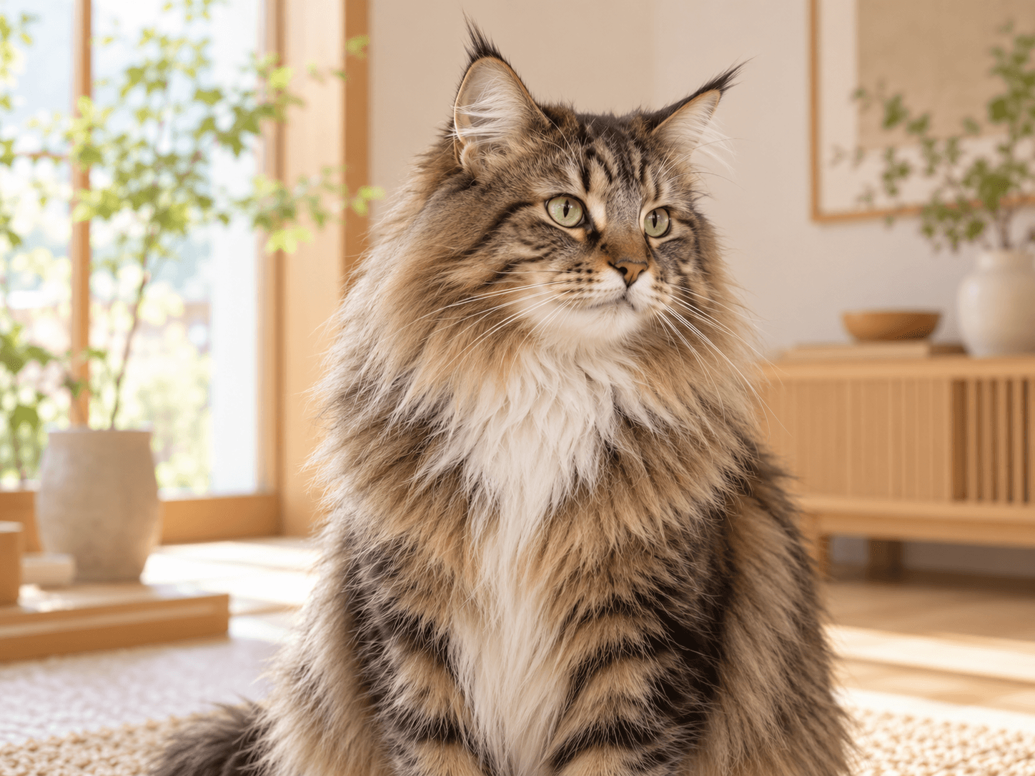 豊かな被毛と高い運動能力が魅力、norwegian-forest-catの猫